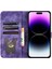 IPhone 16 Için Flip Case Pro Max Tutucu Kapak Çevirin Folio Kabartmalı Kedi (Yurt Dışından) 1