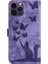 IPhone 16 Için Flip Case Pro Max Tutucu Kapak Çevirin Folio Kabartmalı Kedi (Yurt Dışından) 5