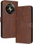 Toka Pu Deri Saf Renk Kickstand ile Realme 12 Artı Için Flip Case (Yurt Dışından) 1