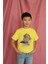 Erkek Çocuk %100 Pamuk Premium Inşaat Baskılı Kısa Kol T-Shirt 3