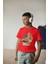 Erkek Çocuk %100 Pamuk Premium Inşaat Baskılı Kısa Kol T-Shirt 1