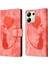 Xiaomi Redmi Note 13 4g Kılıf Love Heart Kedi Deri Cüzdan Telefon Kapağı-Pembe (Yurt Dışından) 1