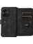 Çok Fonksiyonlu Serisi Xiaomi Redmi 13 5g/13 4g Telefon Kılıfı Fermuar Cüzdan Deri Stand Kapağı-Siyah (Yurt Dışından) 5