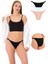 1025 Çift İp-Taş Detaylı Bikini Külot Paketi 1025-V1 1