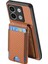 Xiaomi Poco X6 5g Kılıf Kart Tutucu Anti Drop Deri Arka Kapak-Kahverengi (Yurt Dışından) 3