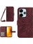 Xiaomi Redmi 13 5g/13 4g Kılıf Ayçiçeği Deri Omuz Askılı Telefon Kılıfı-Şarap Kırmızısı Için (Yurt Dışından) 1