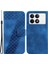 Xiaomi Poco F6 Pro 5g Telefon Kılıfı Desen Baskı Pu Deri Kapak-Mavi (Yurt Dışından) 1