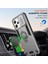 Xiaomi Redmi 12 4g/5g (Global) Kılıf Halkası Kickstand Pc+Tpu Telefon Kapağı Lens Gizlilik Koruması-Gri (Yurt Dışından) 5
