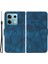 Xiaomi Redmi Note 13 5g Kılıf Deri Telefon Kapağı Baskılı Çizgi Desenli Tpu Iç Mavi (Yurt Dışından) 1