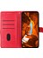 Xiaomi Redmi 13C 4g Telefon Kılıfı Için Çiçek Baskı Standı Deri Kapak-Kırmızı (Yurt Dışından) 2