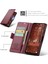 Caseme Xiaomi Redmi Note 13 5g Kılıf Deri Folyo Telefon Kapağı Rfıd Engelleme-Kırmızı (Yurt Dışından) 2