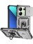 Xiaomi Redmi Için Not 13 4g Kılıf Askeri Sınıf Kickstand Pc Tpu Telefon Kapak Lens Gizlilik Koruma-Gümüş (Yurt Dışından) 1