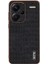 Azns For Xiaomi Redmi Note 13 Pro+5g Elektro Kaplama Kılıf Dokulu Pu+Tpu Telefon Kapağı-Siyah (Yurt Dışından) 5