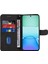 Xiaomi Redmi 13 5g/13 4g Kılıf Deri Folyo Çevirmeli Telefon Kapağı Kavisli Çizgi Baskılı-Siyah (Yurt Dışından) 2