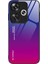 Xiaomi Poco F6 5g Kılıf Gradyan Renk Temperli Cam Arka Kapak Çizilmez-Mavi/gül Için (Yurt Dışından) 1