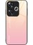 Xiaomi Poco F6 5g Kılıf Için Degrade Renk Temperli Cam Arka Kapak Çizilmez-Altın/pembe (Yurt Dışından) 1