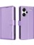 Bınfen Renk Xiaomi Redmi Note 13 Pro+5g Litchi Doku Flip Case Deri Telefon Kapağı-Mor (Yurt Dışından) 1
