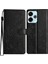 Xiaomi Redmi 13 5g/13 4g Telefon Kılıfı Için Çiçek Baskı Deri Cüzdan Kapağı-Siyah (Yurt Dışından) 1