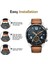 Fossil FS5454 Taba Renk Hakiki Deri Silikon Kaplama Saat Kordonu Kayışı 46MM 3