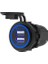 Çift USB Işıklı Soket 12-24V 4.2A Karavan Için 1