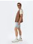 Slim Fit Kot Şort Bermuda Cep Detaylı Pamuklu 2