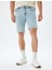 Slim Fit Kot Şort Bermuda Cep Detaylı Pamuklu 3