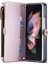Caseme Samsung Galaxy Z Fold3 5g Kılıf Deri Telefon Çantası Stylus Yuvası Ile-Pembe (Yurt Dışından) 3