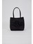 Kadın Siyah Gül Tasarımlı Sate Kumaş El Çantası Clutch Portföy 5