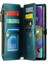 Caseme Samsung Galaxy A51 4g SM-A515 Deri Kılıf Fermuarlı Cüzdan Telefon Kapağı-Yeşil (Yurt Dışından) 2