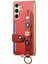 Samsung Galaxy S24+ Kılıf 3D Çiçek Deri+Tpu Kart Yuvalı Telefon Kılıfı Kickstand-Kırmızı (Yurt Dışından) 2