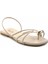Bej Yılan Kadın Sandalet K05137031507 3