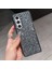 Samsung Galaxy Z Fold5 5g Kılıf Için Yapay Elmas Dekor Pu Deri Kaplamalı Pc Telefon Kapağı-Siyah/gri (Yurt Dışından) 1