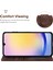 Samsung Galaxy A25 5g (Global) (161.0 x 76.5 x 8.3mm) Standlı Kılıf Çizgi Desenli Deri Telefon Kapağı-Kahverengi (Yurt Dışından) 5