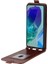 Samsung Galaxy M55 5g Kılıf Dikey Çevirme Kart Yuvaları Deri Telefon Kapağı-Kahverengi (Yurt Dışından) 3