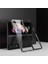 Samsung Galaxy Z Fold3 5g Kılıf Galvanik Metal Çerçeve + Temperli Cam Telefon Kapağı-Siyah (Yurt Dışından) 1