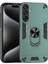 Samsung Galaxy M15 5g Kılıf Pc+Tpu Halkalı Telefon Kılıfı Kickstand-Yeşil (Yurt Dışından) 1