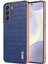 Azns Samsung Galaxy S21 Fe 5g Kılıf Timsah Doku Galvanik Deri Arka Telefon Kapağı-Mavi (Yurt Dışından) 1