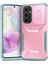 Samsung Galaxy A35 5g Kılıf Düşmeye Tpu+Pc Telefon Kılıfı, Kamera Kapaklı-Pembe/gri Yeşil (Yurt Dışından) 1