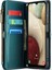 Caseme Samsung Galaxy A12 Kılıf Deri Çanta Telefon Kapağı Manyetik Kapatma Fermuar Cep-Yeşil (Yurt Dışından) 3