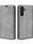 Samsung Galaxy M15 5g Kılıf Skin Feel Çizilmez Deri Cüzdan Telefon Kapağı-Gri (Yurt Dışından) 1