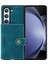 Jeehood Samsung Galaxy Z Fold5 5g Kılıf Kart Çantası Deri + Pc Katlanır Telefon Kapağı-Mavi (Yurt Dışından) 2