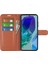 Samsung Galaxy M55 5g Kılıf Litchi Doku Kart Yuvası Deri Telefon Kılıfı Cüzdan-Kahverengi (Yurt Dışından) 4