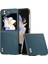 Abeel Samsung Galaxy Z Flip6 5g Kılıf Hakiki Inek Deri Kaplamalı Pc Katlanır Telefon Kapağı-Yeşil (Yurt Dışından) 1