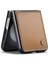 Caseme Samsung Galaxy Z Flip5 5g Kılıf Litchi Texture Deri + Pc Telefon Kapağı-Kahverengi (Yurt Dışından) 3