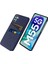 Samsung Galaxy M55 5g Kılıf Çift Kart Yuvaları Pc+Kumaş Telefon Kapağı-Mavi (Yurt Dışından) 1