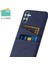 Samsung Galaxy M55 5g Kılıf Çift Kart Yuvaları Pc+Kumaş Telefon Kapağı-Mavi (Yurt Dışından) 2