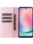 Samsung Galaxy A24 4g (162,1 x 77,6 x 8,3mm) Kılıf Standı Rfıd Engelleme Deri Telefon Kapağı-Pembe (Yurt Dışından) 2