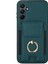 Samsung Galaxy A15 4G/A15 5g Kılıf Yüzüklü Kickstand Deri+Tpu Kapaklı Kart Tutuculu-Yeşil (Yurt Dışından) 1