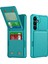 ZM11 Samsung Galaxy A35 5g Kılıf Kart Yuvası Kickstand Pu+Tpu Telefon Kapağı-Yeşil (Yurt Dışından) 1