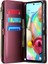 Caseme Samsung Galaxy A71 4g SM-A715 Kılıf Pu Deri Cüzdan Telefon Kılıfı Askılı-Şarap Kırmızı (Yurt Dışından) 3